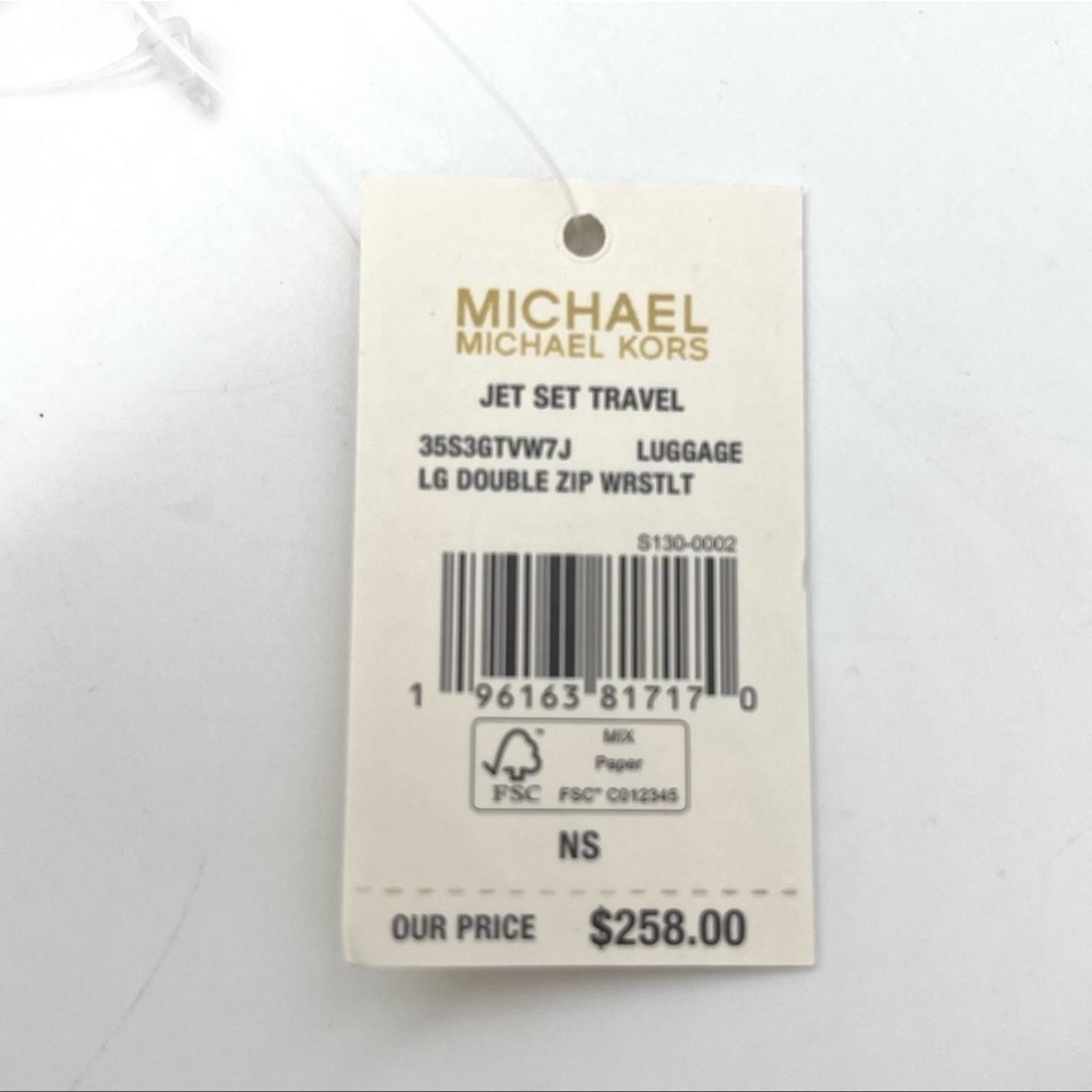 Michael Kors Large Double Zip Wallet Wristlet Brown - Picture 8 of 8